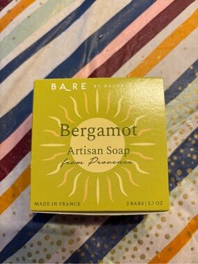 Bare by Baudelaire Bergamot Artisan Soap made in France 2 Bars/2.7 oz